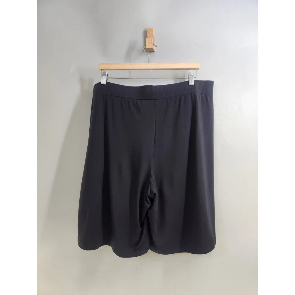 Cozy Earth Bamboo Lounge Shorts Mens XXL Black Drawstring Pockets Breathable
